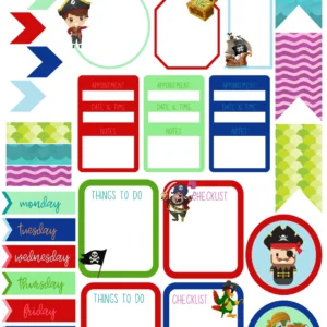 Pirate Planning Stickers (Life)