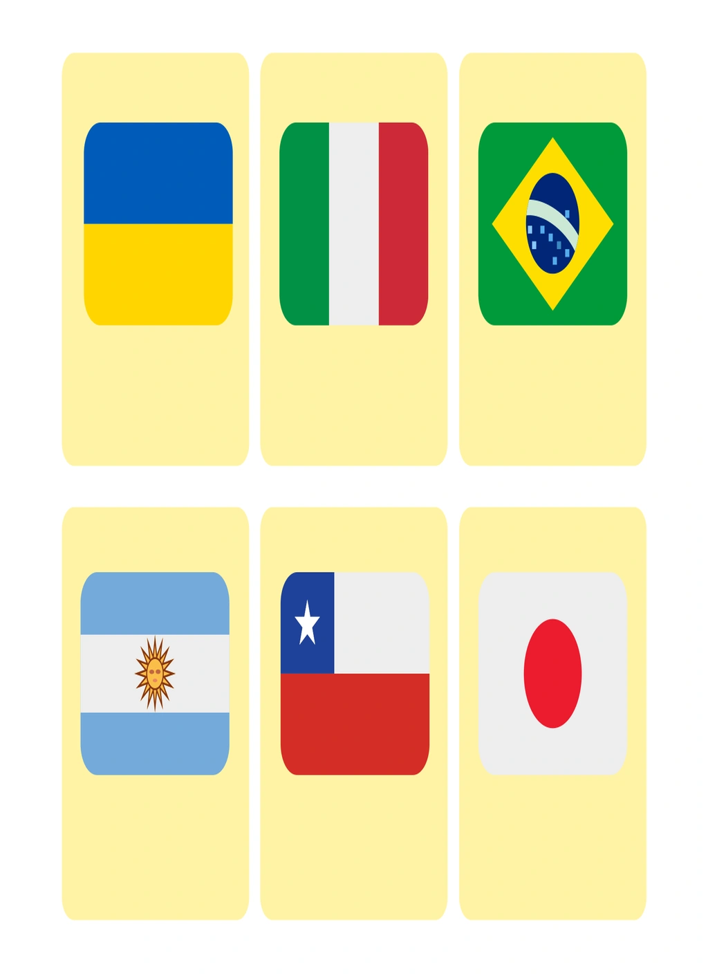 Flags of the World Printable Flashcards / Matching Game 4 Flags of the World Printable Flashcards / Matching Game - Image 4