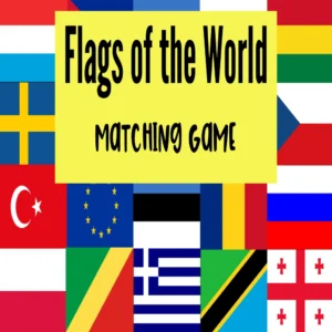Flags of the World Printable Flashcards / Matching Game