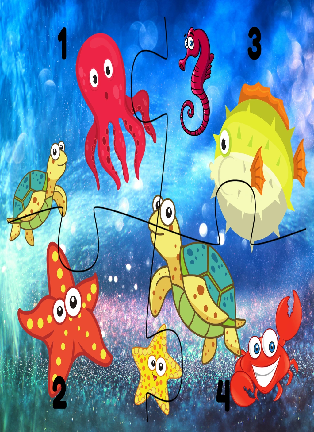 Sea Life Puzzles (Kid Activities) 2 Sea Life Puzzles (Kid Activities) - Image 2