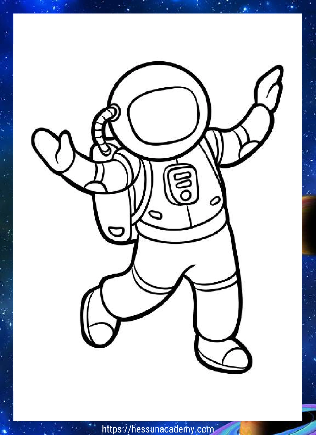 Space Coloring Pages 2 Space Coloring Pages - Image 2