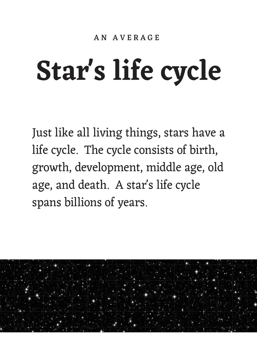 Life Cycle of a Star Learning Pack 2 Life Cycle of a Star Learning Pack - Image 2