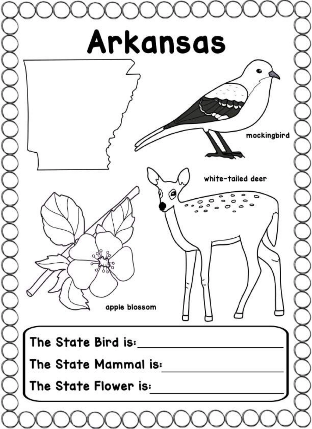 50 States Coloring Book 4 50 States Coloring Book - Image 4