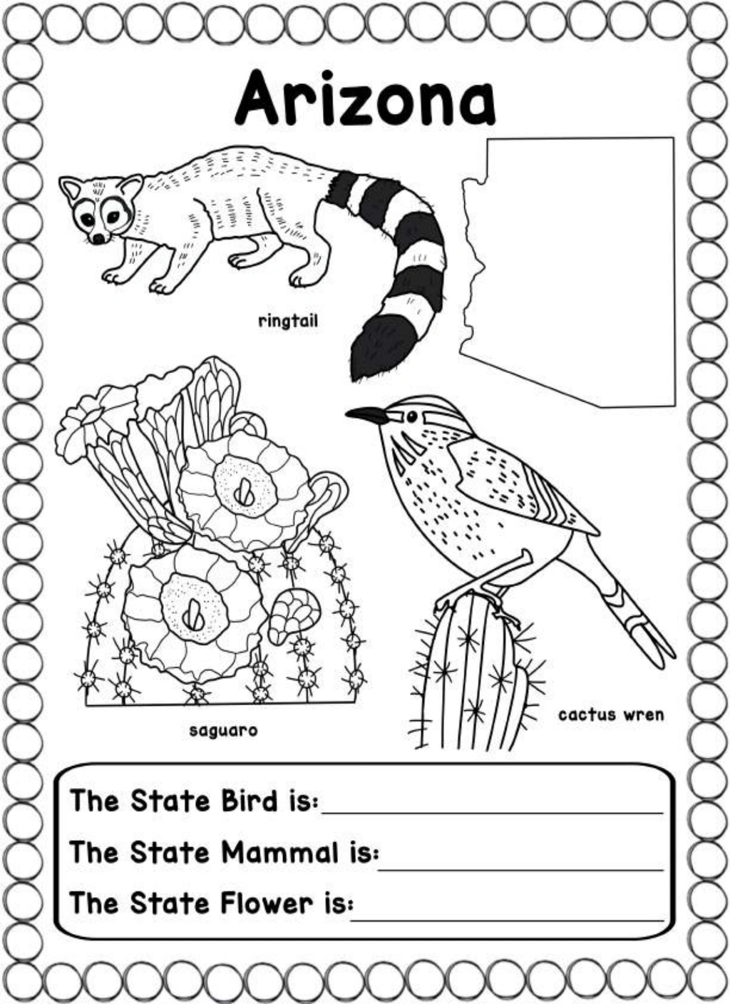 50 States Coloring Book 3 50 States Coloring Book - Image 3
