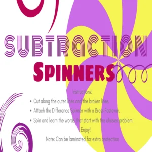 Subtraction Spinners