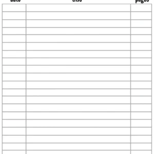 Summer Reading Log
