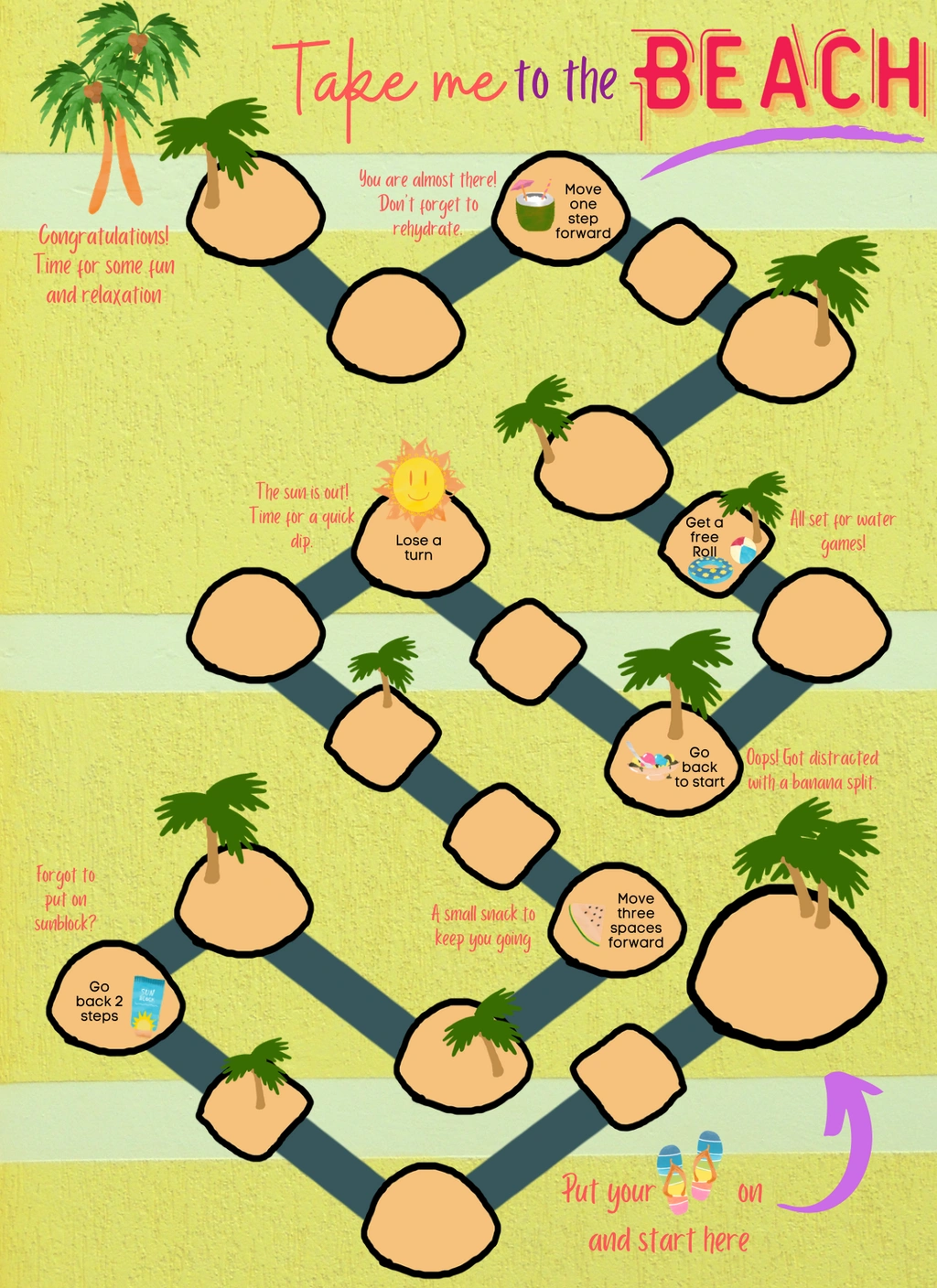 Printable Summer Board Games (Kid Activities) 2 Printable Summer Board Games (Kid Activities) - Image 2