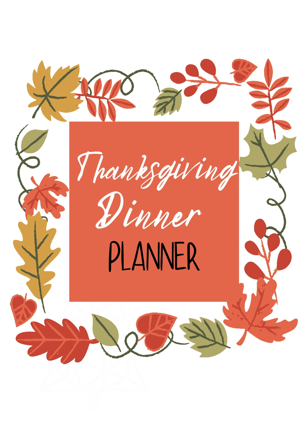 Thanksgiving Dinner Invitations and Planner (Thanksgiving)