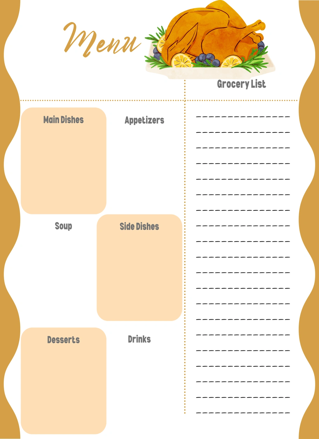 Thanksgiving Dinner Invitations and Planner (Thanksgiving) 3 Thanksgiving Dinner Invitations and Planner (Thanksgiving) - Image 3