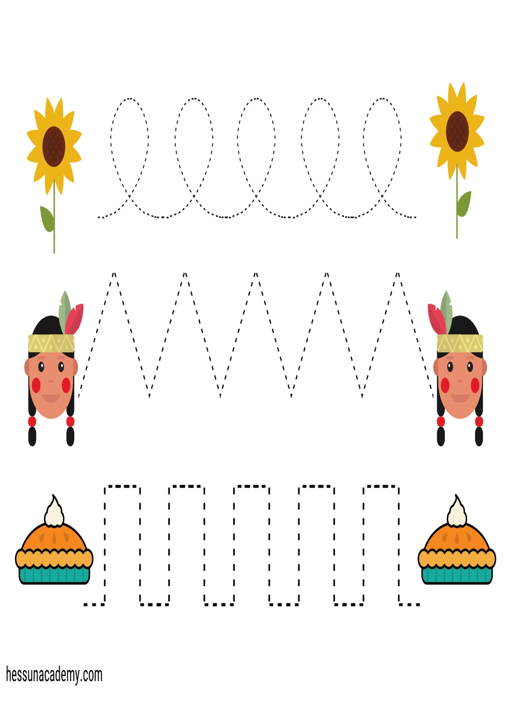 Thanksgiving Pre-Writing Line Tracing Activity 2 Thanksgiving Pre-Writing Line Tracing Activity - Image 2