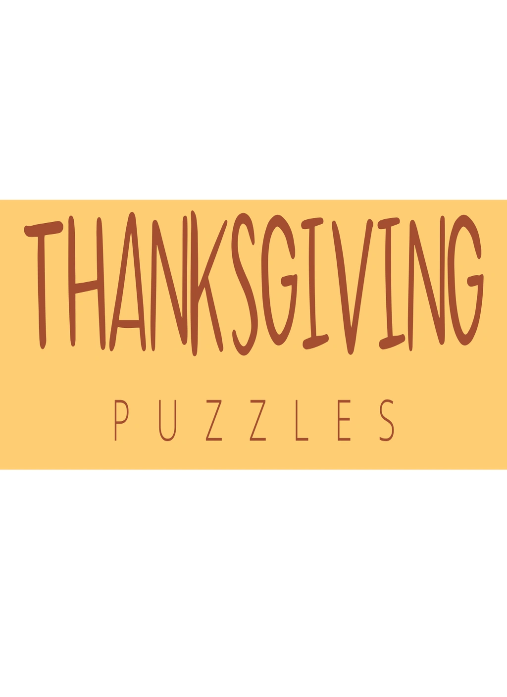 Thanksgiving Puzzles (Kid Activities) 1 Thanksgiving Puzzles (Kid Activities)