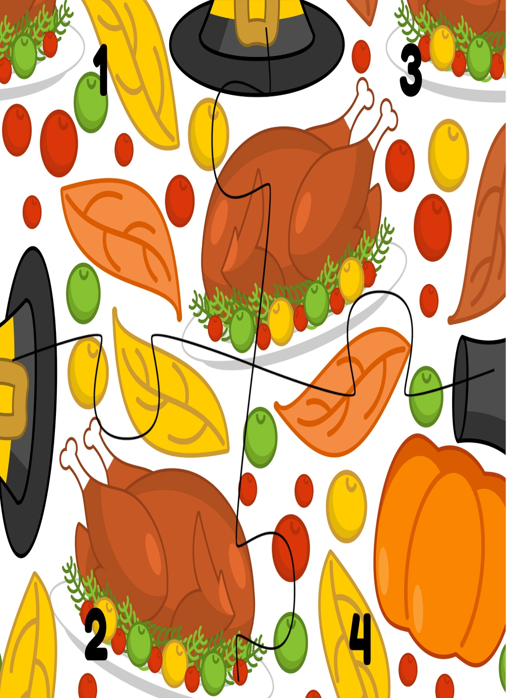 Thanksgiving Puzzles (Kid Activities) 2 Thanksgiving Puzzles (Kid Activities) - Image 2