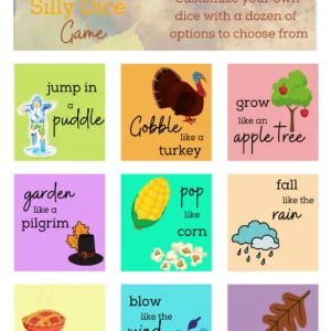 Thanksgiving Silly Dice Game (Thanksgiving)