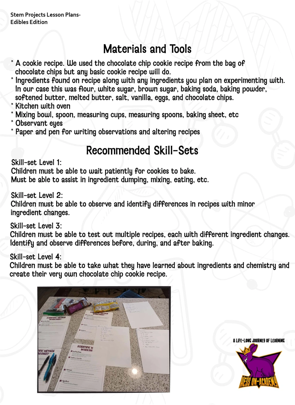 Science of Cookies STEM Chapter Sample 2 Science of Cookies STEM Chapter Sample - Image 2