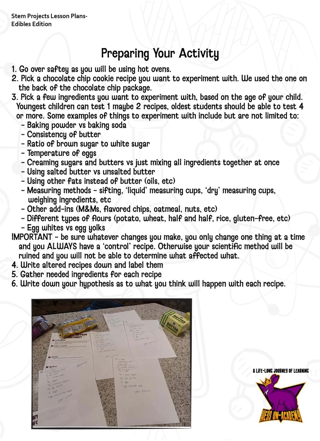 Science of Cookies STEM Chapter Sample 3 Science of Cookies STEM Chapter Sample - Image 3