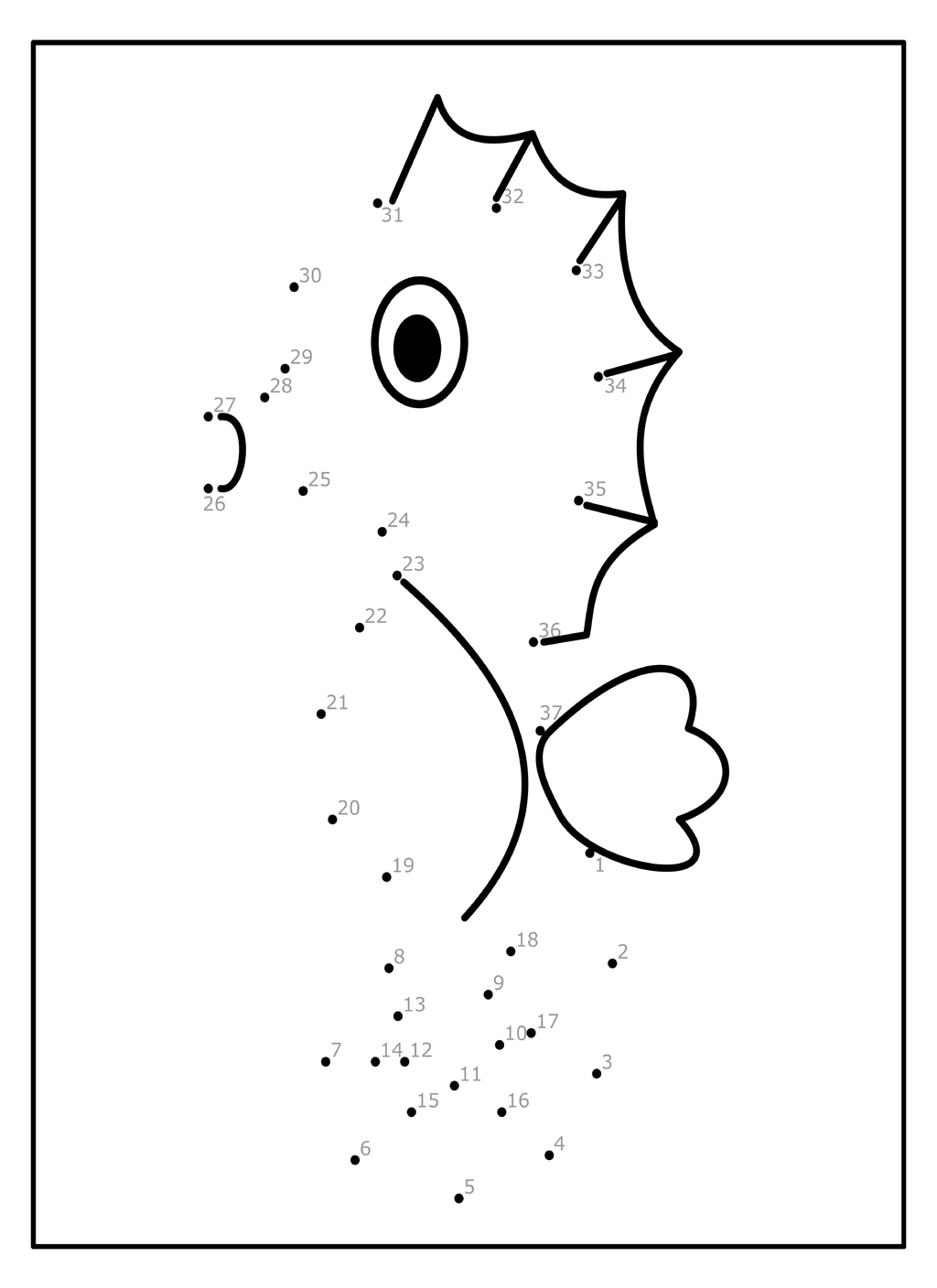 Ocean Dot to Dot Pages (Kid Activities) 4 Ocean Dot to Dot Pages (Kid Activities) - Image 4