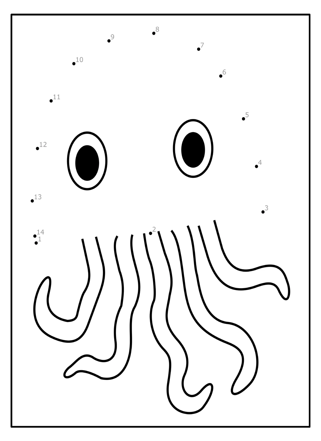 Ocean Dot to Dot Pages (Kid Activities) 3 Ocean Dot to Dot Pages (Kid Activities) - Image 3