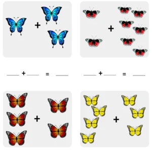 Butterfly Addition Worksheet