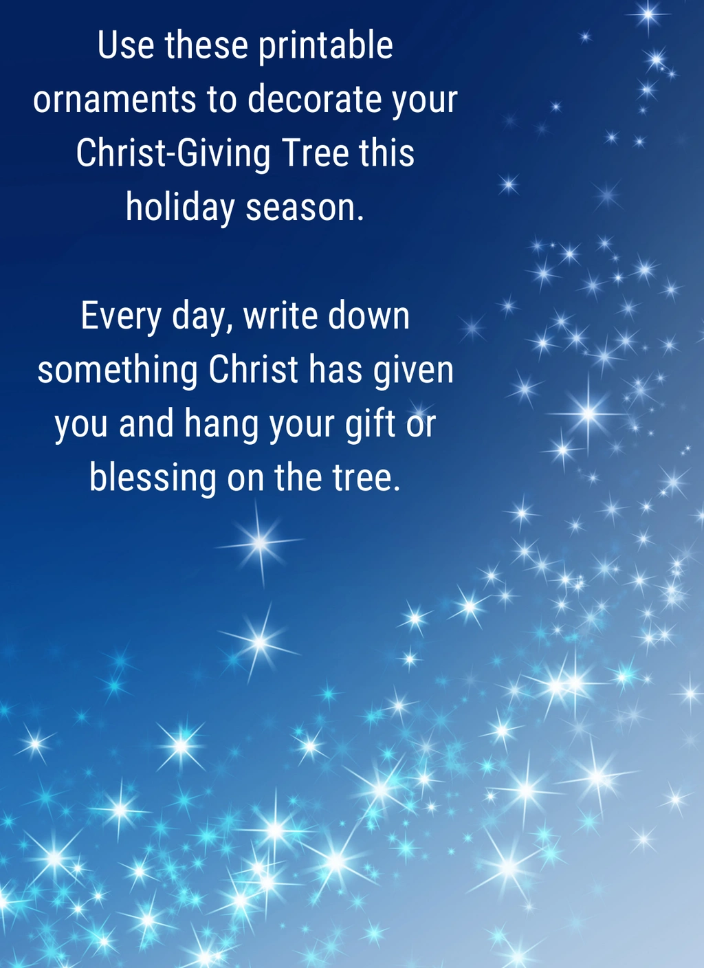 Christ-Giving Tree Printable Ornaments 2 Christ-Giving Tree Printable Ornaments - Image 2