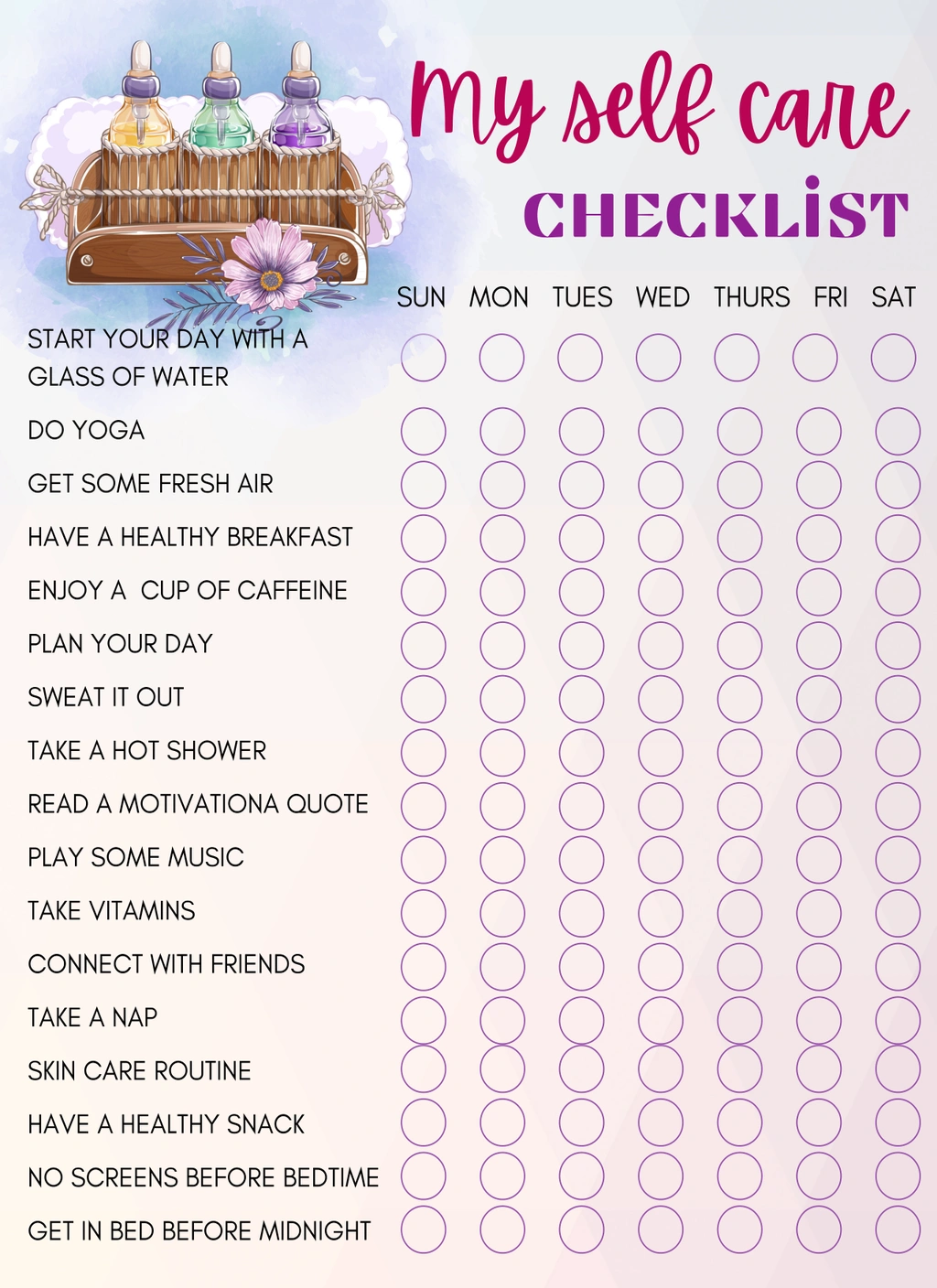 Homeschool Mom Self Care Planner 2 Homeschool Mom Self Care Planner - Image 2