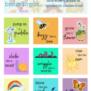 Spring Brain Break Dice