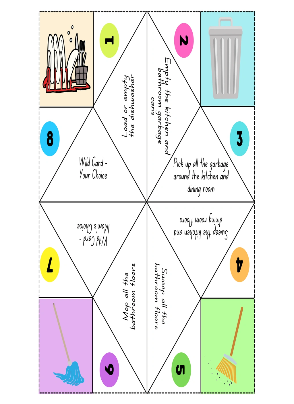 Which Chore Fortune Teller (Life Skills) 2 Which Chore Fortune Teller (Life Skills) - Image 2