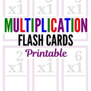 Multiplication Flash Cards